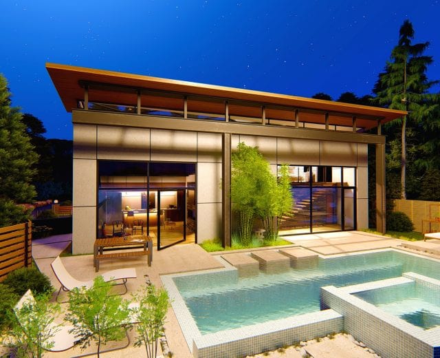 a pool house