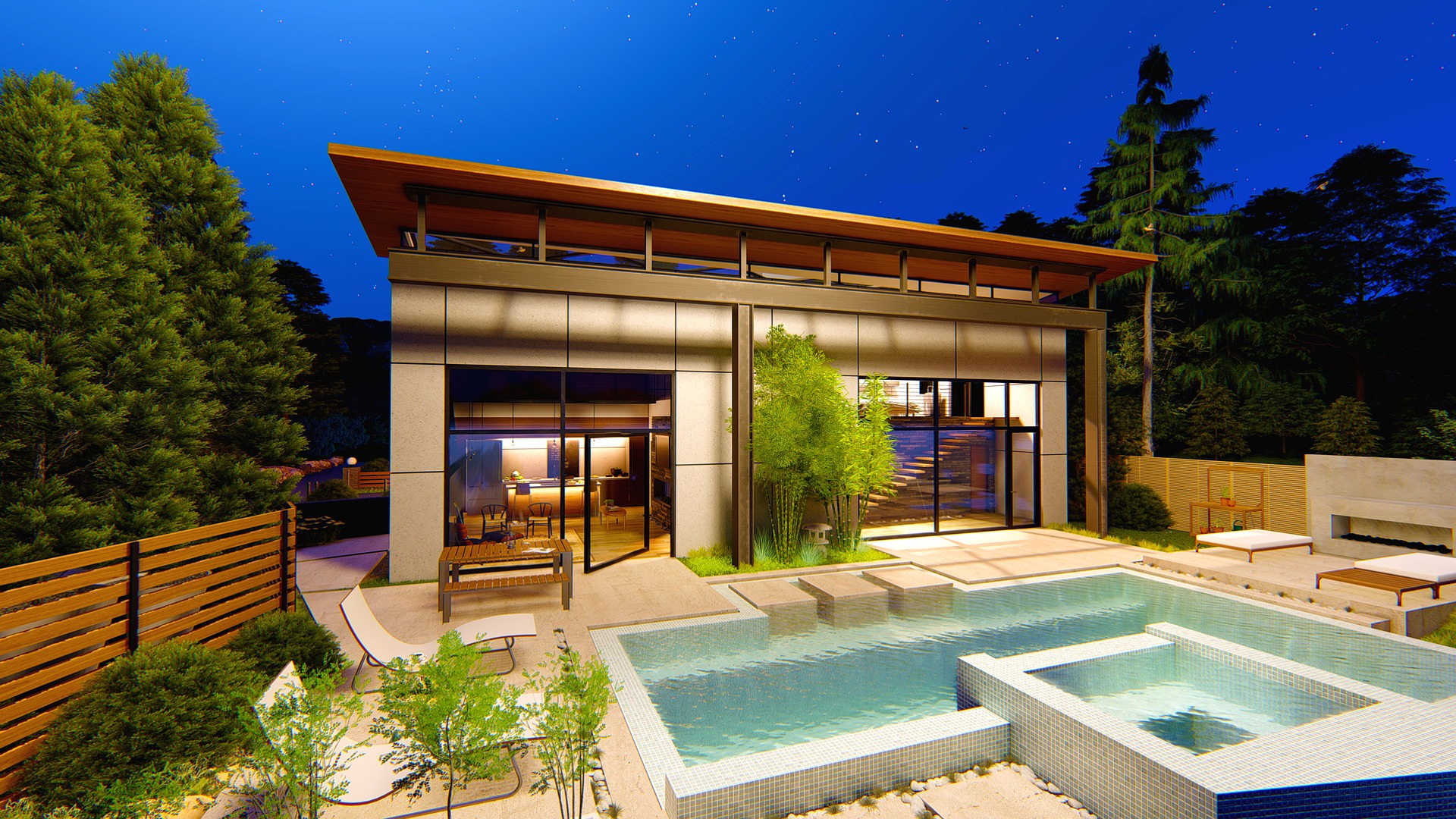 a pool house
